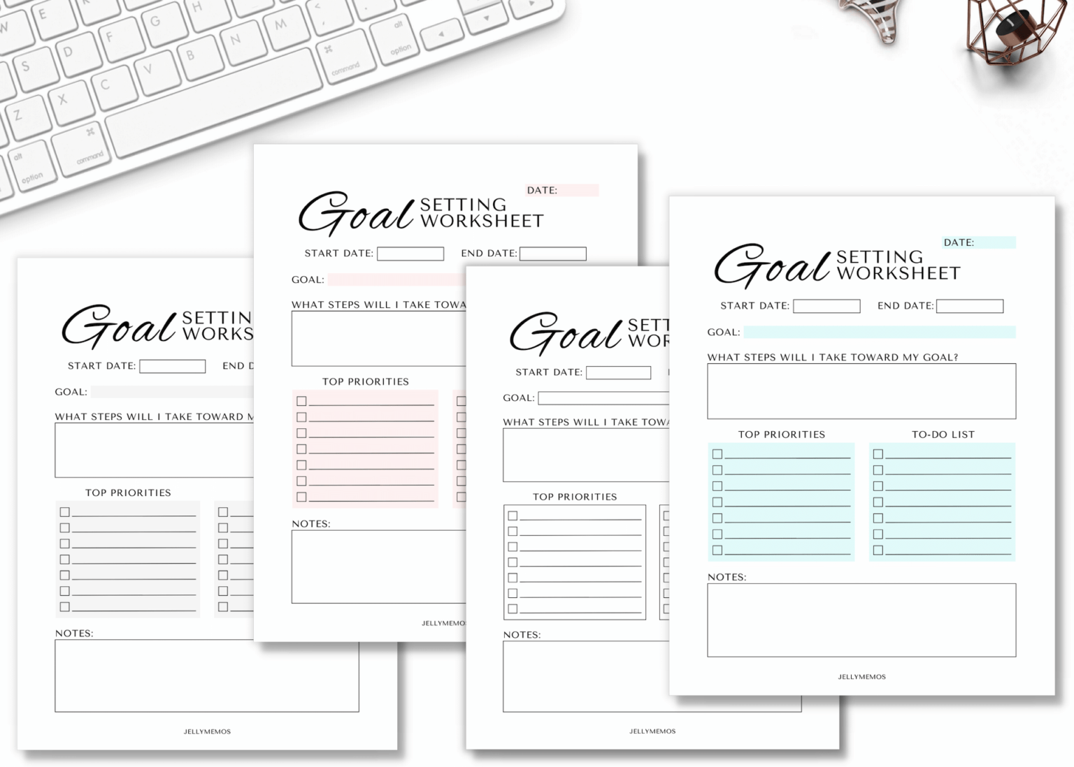 25 Monthly Focus Ideas Goal Setting Printables JellyMemos