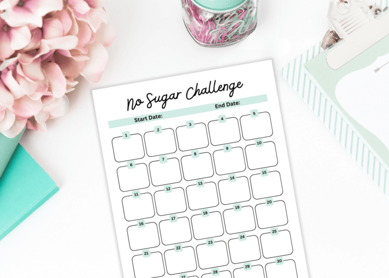 30 Day No Sugar Challenge Printables To Keep You Motivated JellyMemos