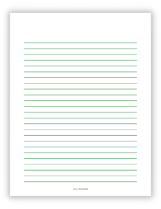 Fun &amp; free Printable Rainbow Notebook Paper - JellyMemos