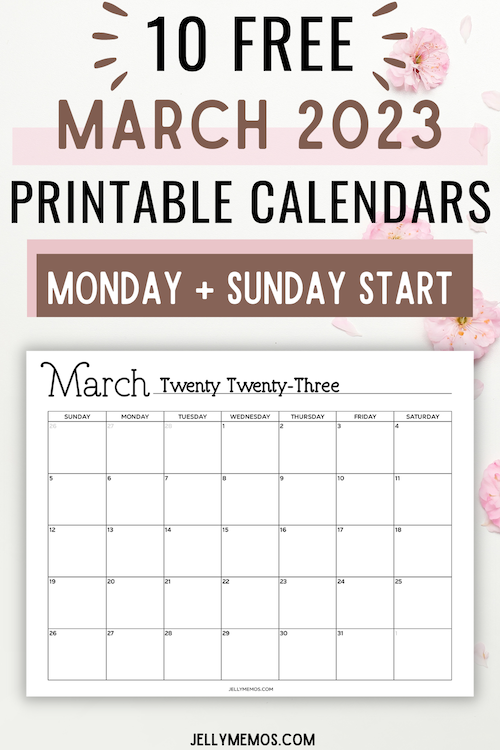March 2023 Calendar post featured image