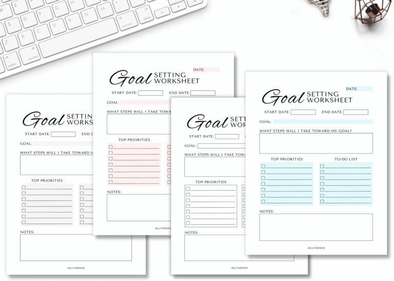 25 Monthly Focus Ideas (+ Goal Setting Printables!) - JellyMemos