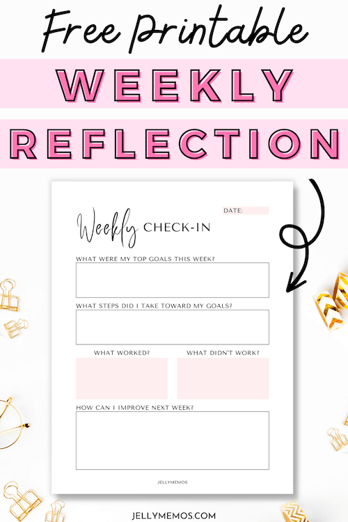 free printable weekly reflection