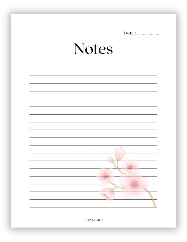 printable notebook paper with designs