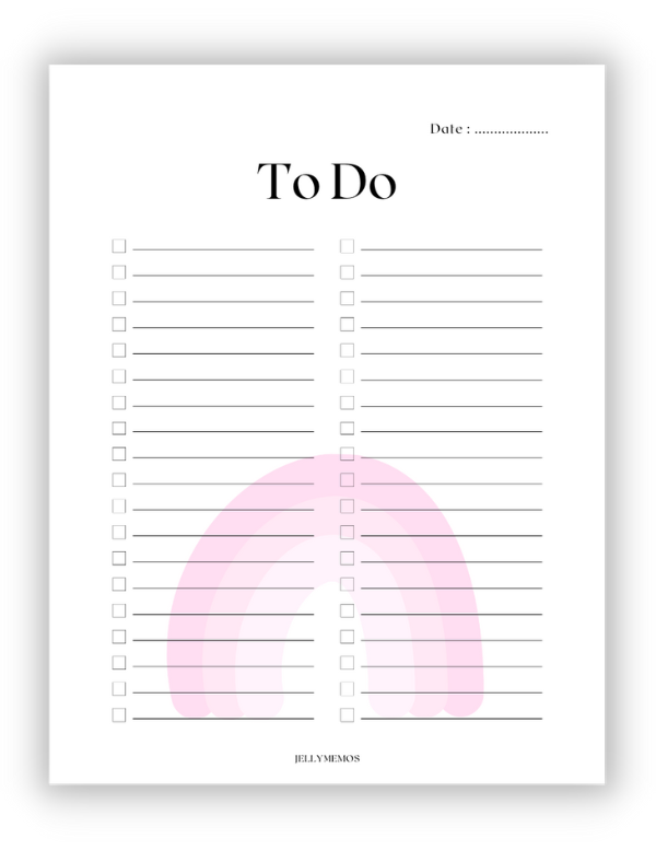 aesthetic to do list