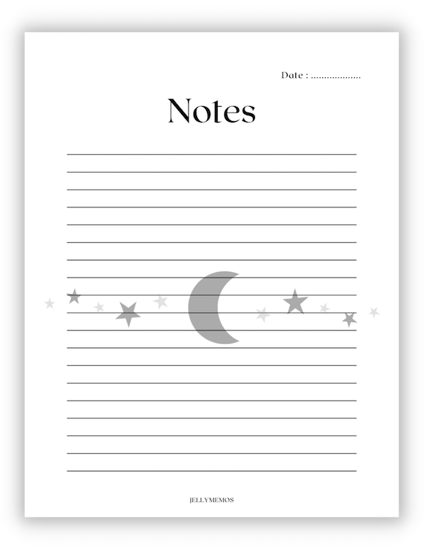 cute printable notebook paper