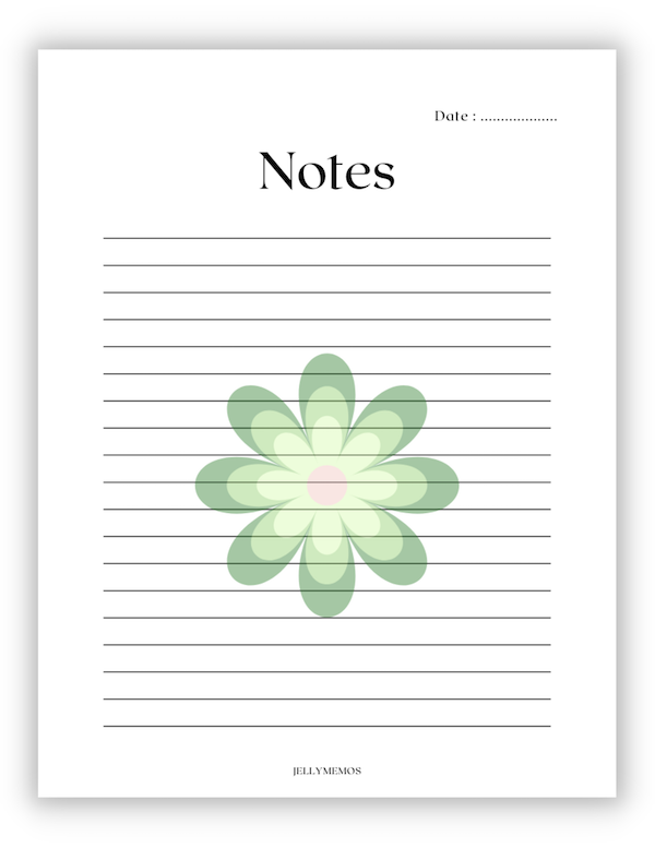 printable notebook paper with designs