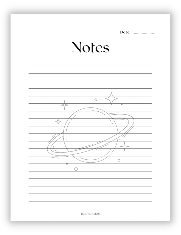 cute printable notebook paper