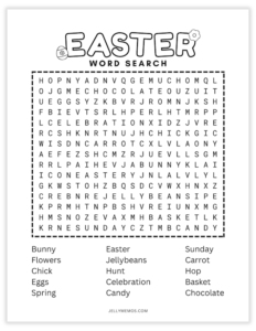 Easter Word Search Printable (For Parties, Kids, Church & More ...