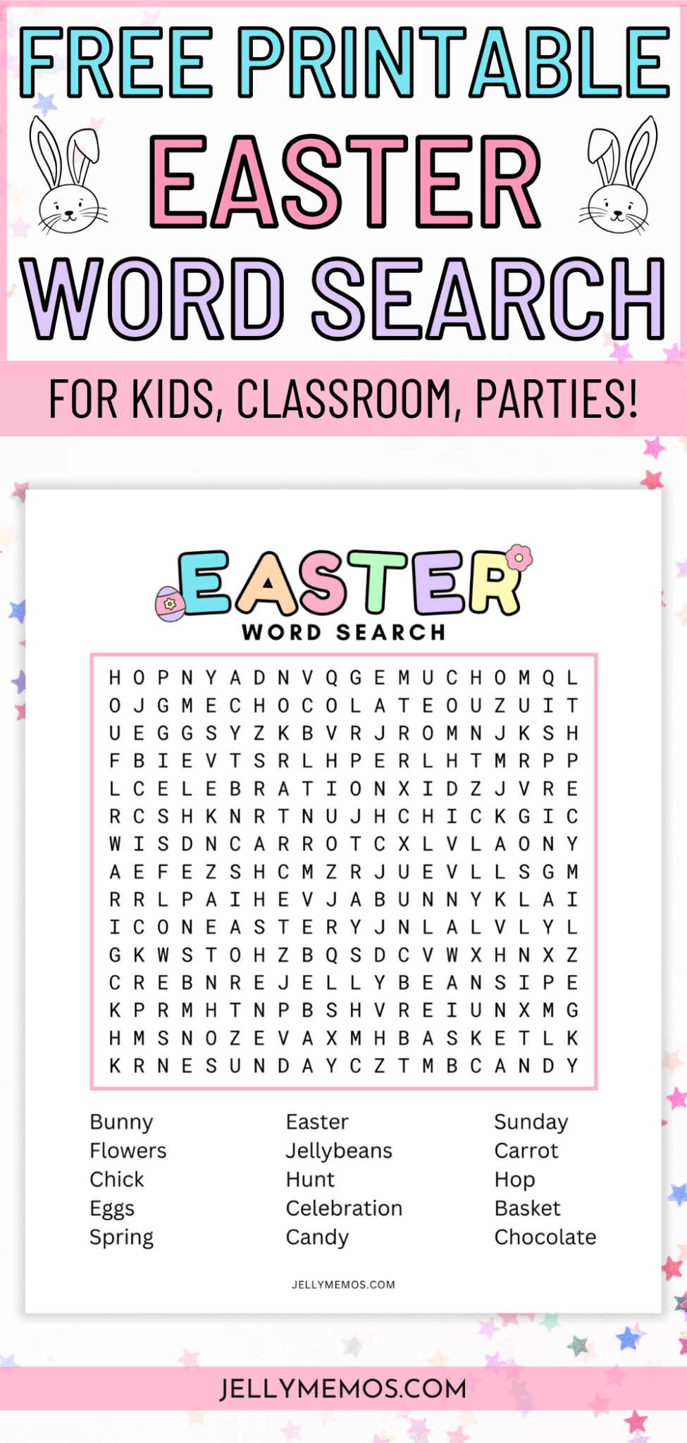 Easter Word Search Printable (For Parties, Kids, Church & More ...