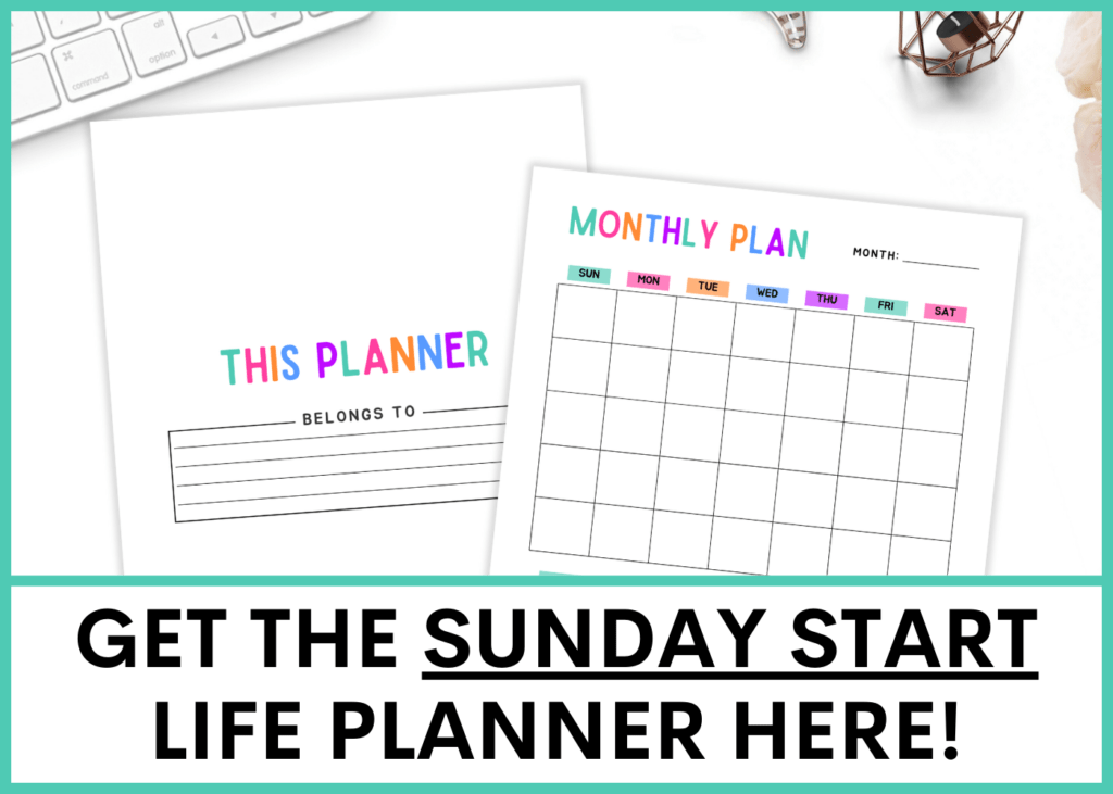 life planner (Sunday start)