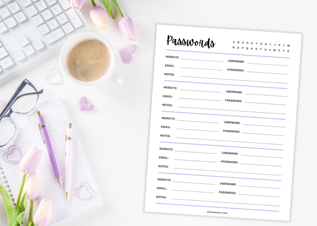 purple printable planner