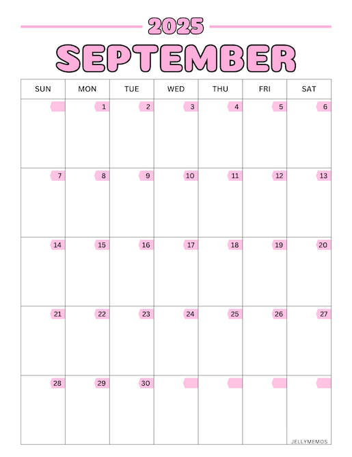 2025 colorful calendar printables