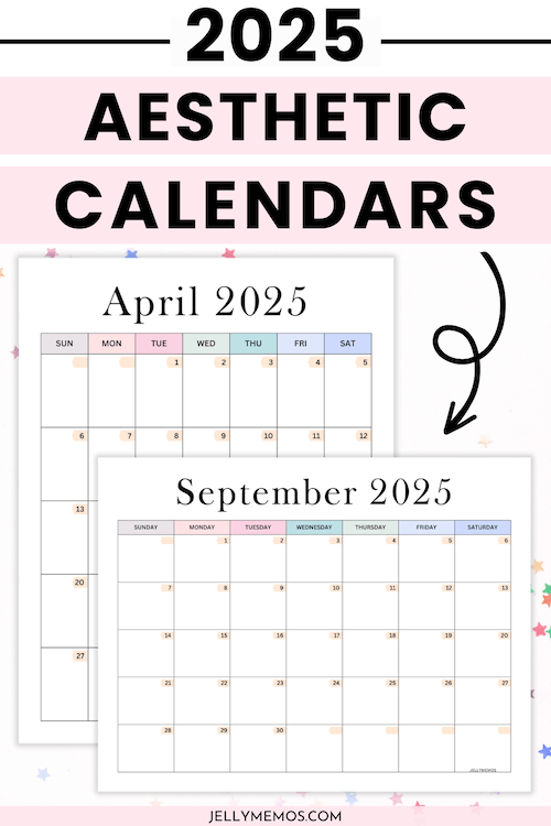 aesthetic calendar printable post feature