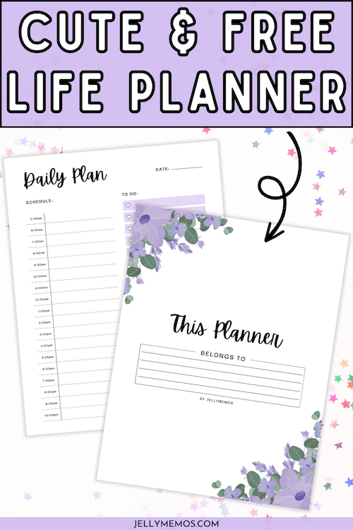 purple printable planner