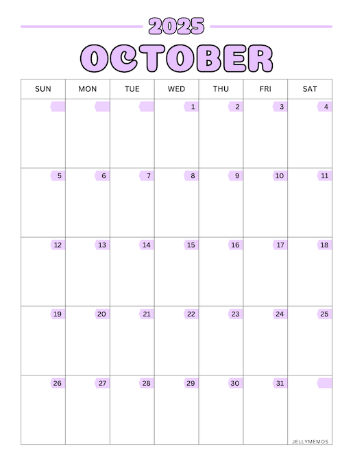 2025 colorful calendar printables