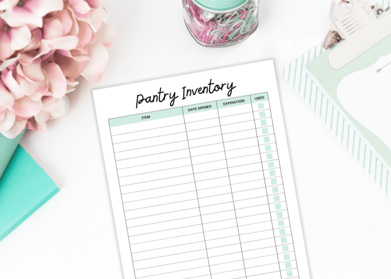 Pantry Inventory Printable Templates For A Stress-Free Kitchen - JellyMemos