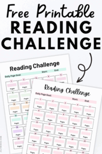 30 Day Reading Challenge Templates (Free Printables!) - JellyMemos