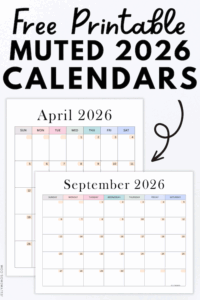 Aesthetic Calendar Printable Templates For 2026 - JellyMemos