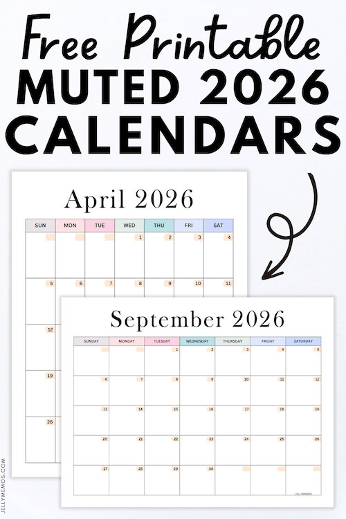 Aesthetic Calendar Printable Templates For 2026
