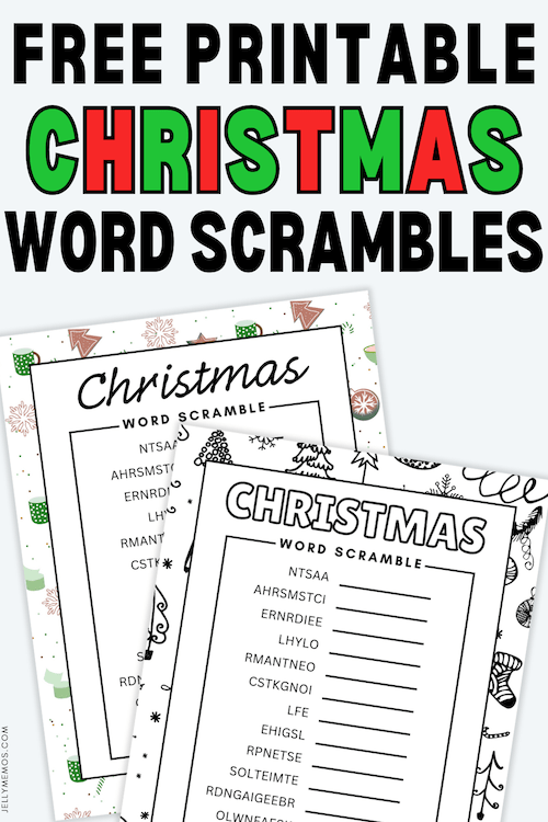 Printable Christmas Word Scramble – Holiday Game With Answers!