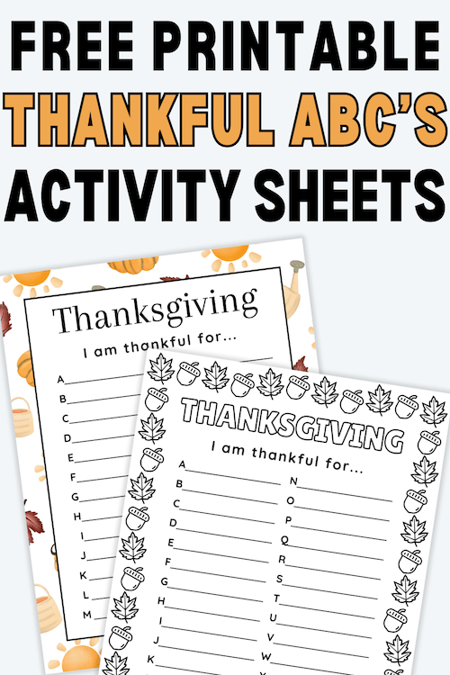 I Am Thankful For Printable Worksheets For Thanksgiving