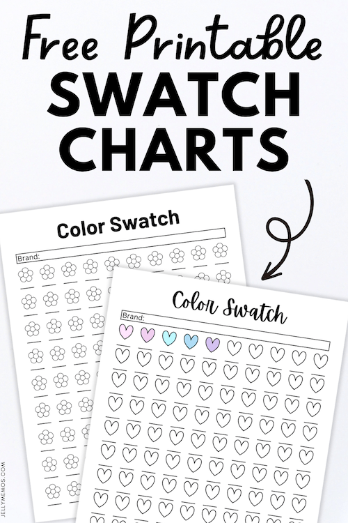 Printable Blank Color Swatch Chart Templates For Easy Reference