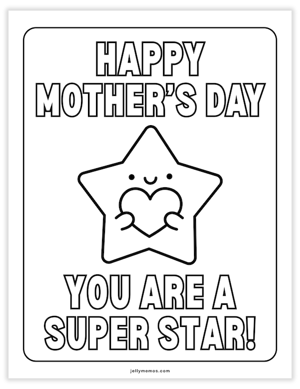 happy mother's day coloring pages