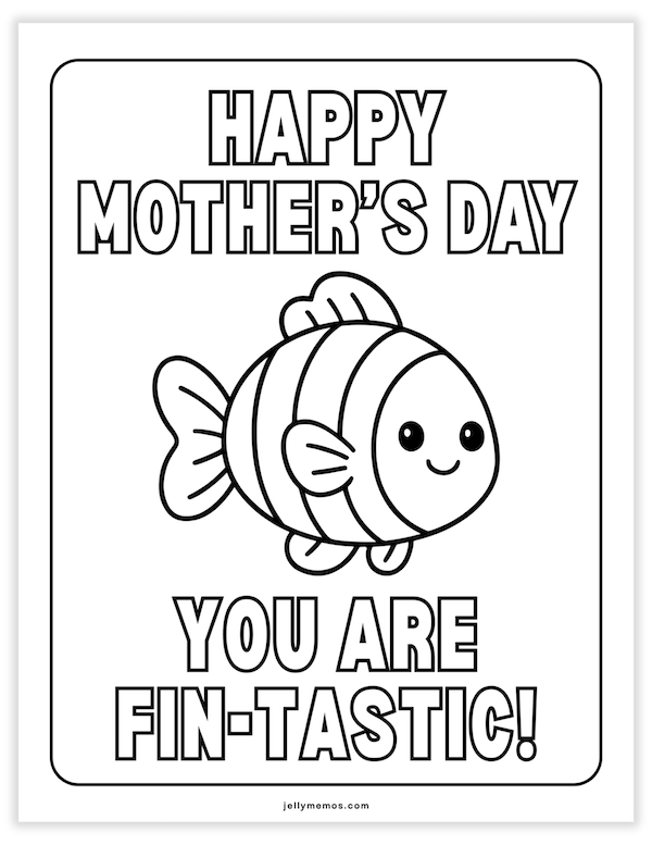 happy mother's day coloring pages