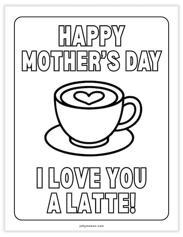 happy mother's day coloring pages