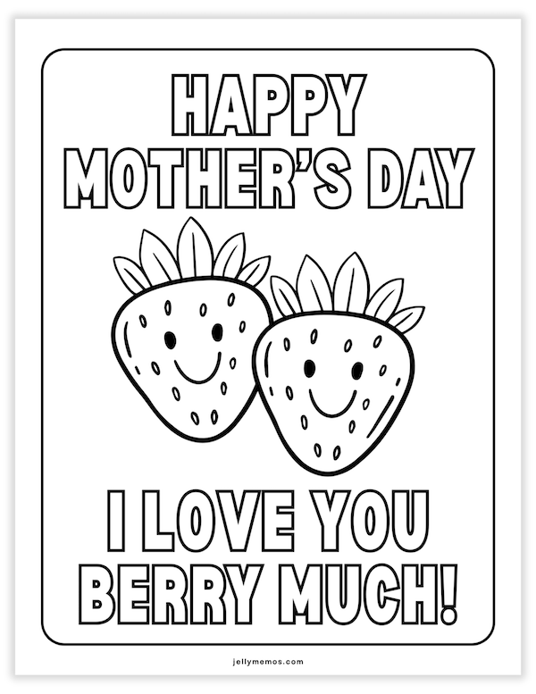 happy mother's day coloring pages
