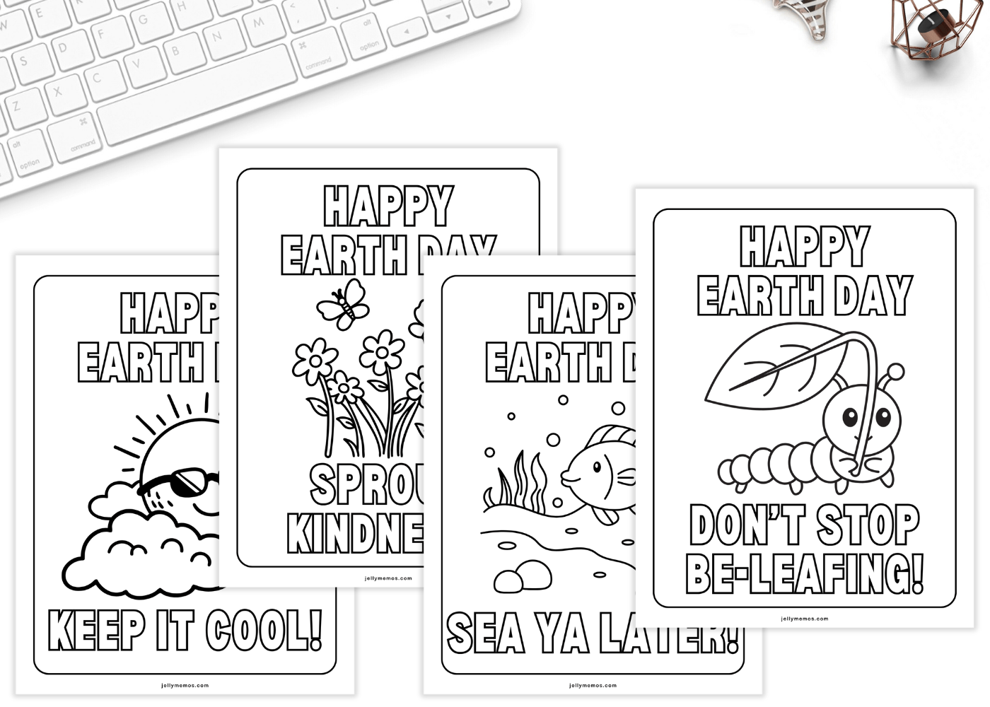 Printable Earth Day Coloring Pages - Cute Happy Earth Day Activity