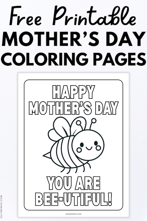 Printable Happy Mother’s Day Coloring Pages With Funny Puns