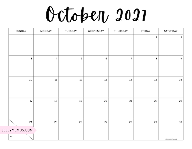 october 2027 pretty calendar printable
