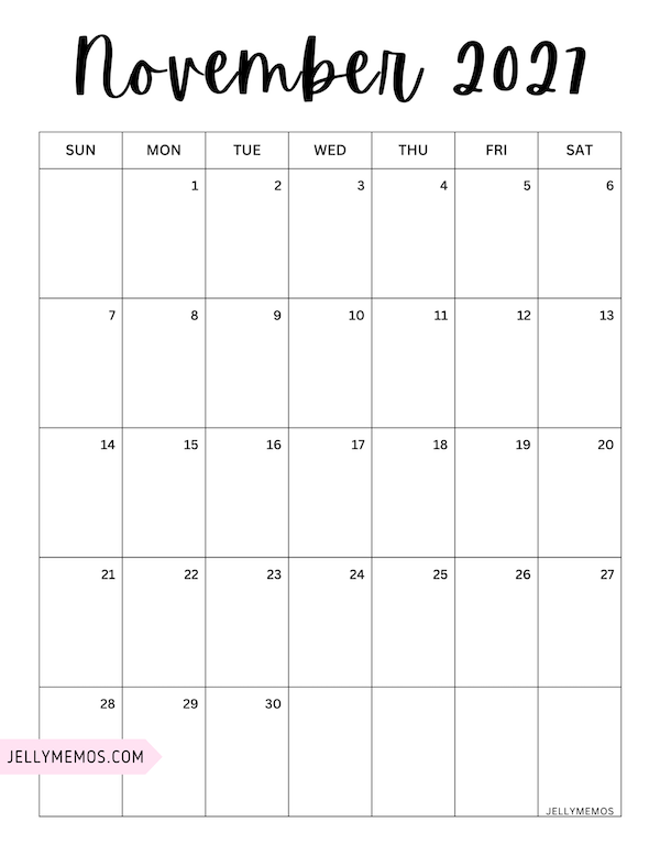 november 2027 pretty calendar printable