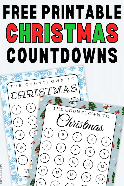 Printable Christmas Countdown – Festive Tracker Templates